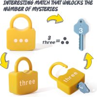 Kids Learning Locks with Keys Numbers Matching & Counting Montessori Educational Toys for Ages 3 yrs+ Boys and Girls Preschool Games Gifts - Image 3