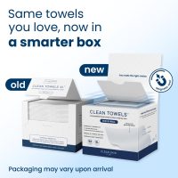 Clean Skin Club Clean Towels XL®, 100% USDA Biobased Face Towel, Disposable Face Towelette, Eczema Association Accepted, Makeup Remover Dry Wipes, Ultra Soft, 50 Count - Image 2