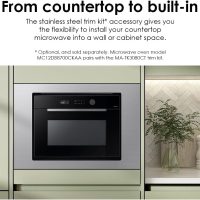 SAMSUNG 1.2 cu. ft. Countertop Convection Microwave with Air Fry, Black Glass, MC12DB8700CKAA - Image 9