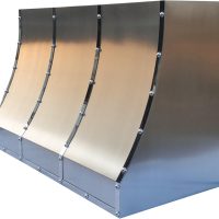 SINDA Hand-Crafted Stainless Steel Kitchen Vent Hood, Professional Stainless Steel Hood Vent, SRH8-TRBW3630R, 36"W x 30"H, Wall Mount, Brushed Stainless Steel - Image 3