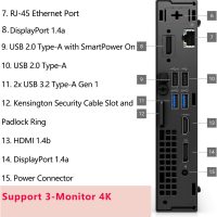 Dell OptiPlex 7020 MFF Mini PC 7000 Micro Form Factor Business Desktop Computer, Intel Hexa-Core i5-12500T (Beat i7-11700T), 32GB DDR5 RAM, 1TB PCIe SSD, WiFi6E, 2 DisplayPort + HDMI, Windows 11 Pro - Image 3