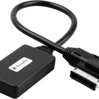 Bluetooth Car kit for Mercedes-Benz,Media Interface AUX Wireless Adator,Compatible with iPhone Android Smartphones,Works with Mercedes Equipped with MMI Rectangular Socket ONLY - Image 2