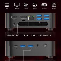 ACEMAGICIAN Kron Mini K1 Mini PC Gaming, AMD Ryzen 5 7430U (equiv to 5850U, 6C/12T, Up to 4.3Ghz), 16GB DDR4 512GB SSD Mini PC Computers Micro Desktop PC 4K Triple Display WiFi6 BT5.2 - Image 8