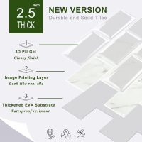 STICKGOO 10-Sheet Subway Tile Peel and Stick Backsplash, Self Adhesive Vinyl Wall Tiles, Stick on Backsplash for Kitchen and Bathroom(Thicker Design) - Image 7