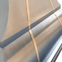 SINDA Custom Stainless Steel Range Hood, With 4 Speed Fan, LED Light, 36"Wx27"H, Wall Mount, Brushed Stainless Steel, SRH1-2-2TRW3627R - Image 4