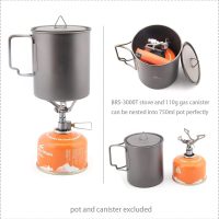 BRS Stove BRS 3000T Stove Titanium Ultralight Backpacking Stove Portable Propane Camping Stove Gas Burner Camp Stove only 26g with Extra O Ring (BRS-3000T Stove) - Image 6