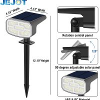 Solar Spot Lights Outdoor Waterproof IP65,4 Pack,2CCT(3000K/6500K),4 Lighting Modes Selectable, Solar Powered Yard Garden Solar Spot Lights for Outside Landscape Auto On/Off - Image 8