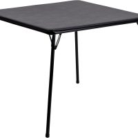 Flash Furniture Madison 5-Piece Folding Card Table and Chairs Set, Portable Event Table and Chairs Set, Black - Image 10