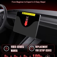 For 2025 Cadillac CT5 (CT5-V/CT5-V Blackwing)& 2024~2025 XT4 (Luxury/Premium Luxury/Sport)& Lyriq (Luxury/Sport/Tech Protective) 33 Inch Nano Glossy Screen Protector - Touchscreen *2 - Image 6