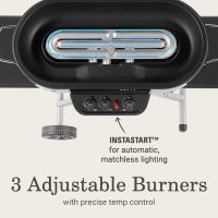 Coleman RoadTrip 285 Portable Stand-Up Propane Grill with 3 Adjustable Burners & Instastart Ignition, 20,000 BTUs of Power for Outdoor Cooking, Camping, Tailgating, Grilling, BBQs, & More - Image 4