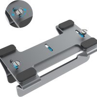 Aluminum Vertical Laptop Stand Dock Holder, Adjustable Slot Width 12-42mm, Space-Saving Upright Storage for MacBook and Laptops - Image 3
