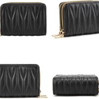 Credit Card Holder Wallets for Women, Small Card Case Wallet with Zipper, Compact Size Suitable for Daily Travel Use - Image 3