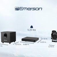 Emerson ED-8050 2.1 Channel Home Theater DVD Player and Surround Sound System with Subwoofer, HDMI Output, USB Playback, and Dual Speakers – Ideal for Immersive Movie and Music Experience - Image 11