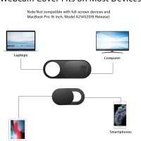 Laptop Camera Cover Slide, Phone Camera Cover Slide, 6 Pack Ultra Thin Webcam Cover Slide for Laptop, Desktop, PC, Tablet, Smartphone, Protect Your Privacy and Security(Black) - Image 4