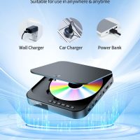 Mini DVD Player HDMI, DESOBRY 1080P HD Small Compact DVD Player for Smart TV with All Region Free, DVD CD Player with AV Output, USB/TF Card Input, Remote Control, Support PAL/NTSC - Image 4