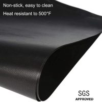 Stove Burner Covers - Gas Stove Protectors Black 0.2mm Double Thickness, Reusable, Non-Stick, Fast Clean Liners for Kitchen/Cooking. Stove top Covers Gas Burners Size 10.6" x 10.6" BPA Free(8 Packs) - Image 4