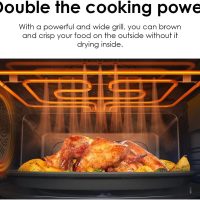 SAMSUNG 1.2 cu. ft. Countertop Convection Microwave with Air Fry, Black Glass, MC12DB8700CKAA - Image 5