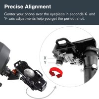 Celestron – NexGO – Universal Smartphone Adapter for Telescope, Binoculars & Spotting Scopes – 2-Axis Precision Alignment – Capture Images & Video Through Your Optics – Compact and Travel-Friendly - Image 5
