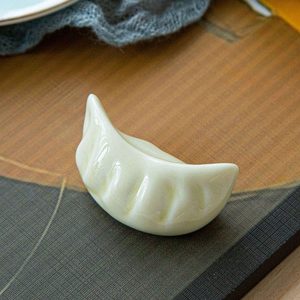 Solid Ceramic Kitchen Tableware Dining Japanese style Creative Cute Simple Design Spoon Rest Rack Chopstick Rest