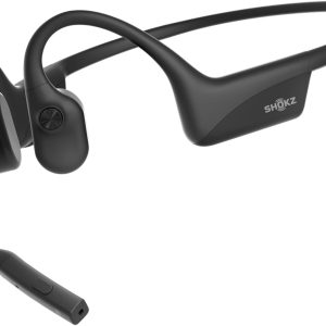 OpenComm2 UC 2025 Upgrade - Open-Ear Wireless Computer Headset with Boom Mic, Bone Conduction Bluetooth Stereo Headphones, USB-C Dongle Compatible with PC and Mac, Zoom Certified - C120 UC