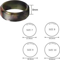3 Pcs Silicone Wedding Ring for Men,8mm Wide 2.5mm Thick Rubber Wedding Bands for Him Her,Flexible Silicone Rings for Gym,Outdoor - Image 3