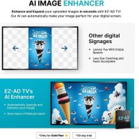 EZ AD TV Digital Signage Player, Digital Signage 4k Player Kit, Auto-Post Content, Cloud-Controlled, Add Your PowerPoint Presentation, Free Plan & Mobile App, Thousands of Templates - Image 3