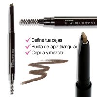 wet n wild Ultimate Eyebrow Retractable Definer Pencil, Medium Brown, Dual-Sided Brow Brush, Fine Tip, Shapes, Defines, Fills Brow Makeup - Image 8