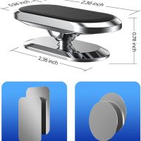 2 Pack Magnetic Phone Holder for Car, Upgrade Magnet - 360 Rotation and Easy Installation, Compatible with All Smartphones,Dashboard Car Phone Holder,Must be Used Together with Iron Sheets - Image 8