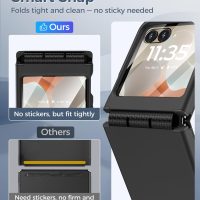 for Motorola Razr 2024/2025 Case, for Moto Razr 2025/2024 Phone Case [Screen Protector][Hinge Protection] – Dual-Layer Slim Cover with Soft TPU & Hard PC, Anti-Scratch Shockproof Cover - Black - Image 8
