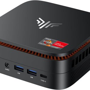 KAMRUI Hyper H1 Mini Gaming PC, AMD Ryzen 7 6800H, 32GB DDR5 4800MHz 1TB M.2 NVMe PCIe3.0x4 SSD Mini PC(8C/16T,up to 4.7GHz), 16MB L3 Smart Cache, Triple 4K Display/WiFi6/BT5.2/Mini Desktop Computers