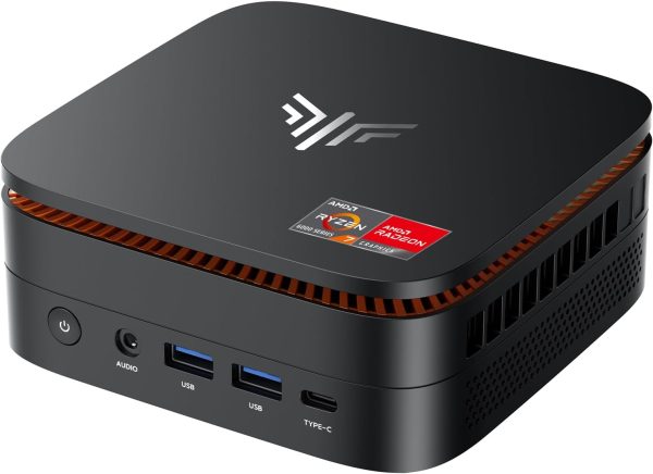 KAMRUI Hyper H1 Mini Gaming PC, AMD Ryzen 7 6800H, 32GB DDR5 4800MHz 1TB M.2 NVMe PCIe3.0x4 SSD Mini PC(8C/16T,up to 4.7GHz), 16MB L3 Smart Cache, Triple 4K Display/WiFi6/BT5.2/Mini Desktop Computers