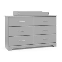 Storkcraft Brookside 6-Drawer Dresser (Pebble Gray) – GREENGUARD Gold Certified, Nursery & Kids Storage, Nursery Essentials, Kids Room Storage, Durable Bedroom Dresser - Image 11