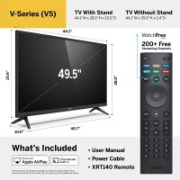 VIZIO V-Series 50-inch - 4K HDR Smart TV (49.5-inch Diag.) (V505-H11,2020) - Image 3