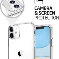 TENOC Phone Case Compatible with iPhone 11, Clear Case Shockproof Protective Bumper Slim Cover for 6.1 Inch - Image 5