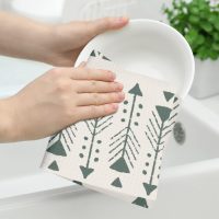 Kitchen Towels, Absorbent Microfiber Tableware Decorative Dish Cloth Tea Towel176 - Image 3