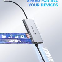 USB C Docking Station Dual Monitor, UtechSmart 11 in 1 USB C Hub Triple Display, Laptop Dock with 2 HDMI, Ethernet, VGA, 100W PD, SD/TF Card Slot, 4USB for MacBook Dell HP Surface Lenovo ASUS - Image 6