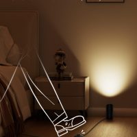 Onforu 7W Floor Can Light Uplighting Indoor, Up Lights Indoor Remote Control, 2700-6500K Warm White Uplights Floor Spot Lights for Home Accent Lighting with Foot Switch 2 Pack - Image 4