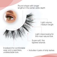 Ardell Naked Lashes 420 Multipack, Lightweight Natural Look, Invisiband for Comfort, Perfect for Everyday Wear, 4-Pairs, 1-Pack - Image 4