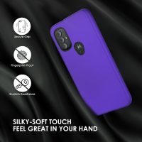 for Moto G Play 2023 | Moto G Pure | Moto G Power 2022 Case: Shockproof Silicone Protective Phone Case with Built-in Screen Protector - Slim Dual Layer Rugged Drop Proof TPU Protection Cover,Purple - Image 7