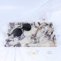 Real Luxurious Natural Marble Vanity Tray Genuine Marble/Stone Storage Tray for Home Decor Bathroom/Kitchen/Vanity/Dresser Non-Resin/Non-Ceramic - Image 4