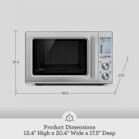 Breville BMO850BSS Smooth Wave Countertop Microwave Oven, Brushed Stainless Steel - Image 7
