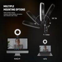 NEEWER Basic 5" Ring Light for Video Conference Lighting, Clip on Light Kit with Desk Tripod Stand for Monitor Laptop Computer Zoom Call Live Streaming Remote Working Learning Video Recording, BR60 - Image 4