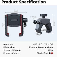 Golf Cart Phone Holder[Big Phones Friendly], Rotatable Universal Phone Mount Holder Compatible with iPhone/Samsung/Pixel and Smartphones, Golf Cart Accessories for EZGO Club Car Yamaha - Image 8