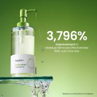 beplain Mung Bean Cleansing Oil(6.76fl.oz/200ml)| Fragrance-Free | Non-Comedogenic Tested| Makeup Blackhead Remover & Deep Pore Cleanser| Suitable for Sensitive Skin| Double Cleansing Korean Skincare - Image 4