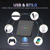Android 14 TV Box 2025, R69 Max Android Box with 4GB RAM 32GB ROM RK3528 Quad-Core for Smart TV, 8K HD Video Decoding & HDR 10 Video Output ，Support WiFi6 2.4Ghz/5.0Ghz BT 5.0 TV Box - Image 8