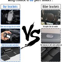 Car Phone Holder for CD Slot, Cell Phone Mount for CD Player, Magnetic or One Button Release, Silicone Pad Protection and 360° Rotation, Compatible with All iPhone, Android, Smartphones - Image 7