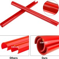 Jaronx Compatible with BMW Grill Inserts Trims for 1 2 3 4 5 6 7 Series, F20 F22 F30 F32 G30 G32 G11 G12, Compatible with BMW V Brace Wrap Covers Red Grill Stripes (Red) - Image 6