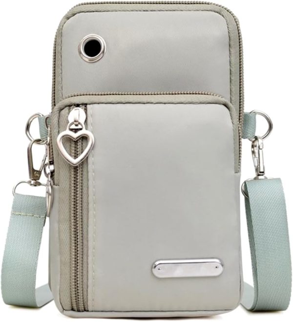 Small Crossbody Bag for Women - Mini Phone Purses with Crossbody Strap and Wallet - Nylon Arm Bag