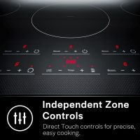 Empava 36 Inch Built-In Electric Induction Cooktop, 5 Zone Smooth Glass Surface, Touch Sensor Panel, Power Boost, Timer Control, Child Lock Feature, Hardwired Kitchen Appliance - Image 4