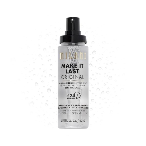 Milani Setting Spray + Primer, Make It Last Original - Natural Finish with Niacinamide for Hydration, Setting Spray for Makeup and Face Primer, 3-in-1 Prime + Hydrate + Set, 2.03 Fl. Oz